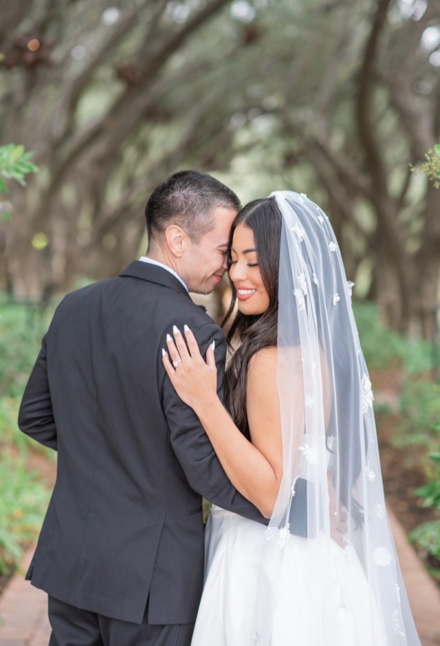 Minimalist luxury wedding portrait — couple in refined formal attire with soft natural light, image 2 of 14 — Lux Events by Michelle