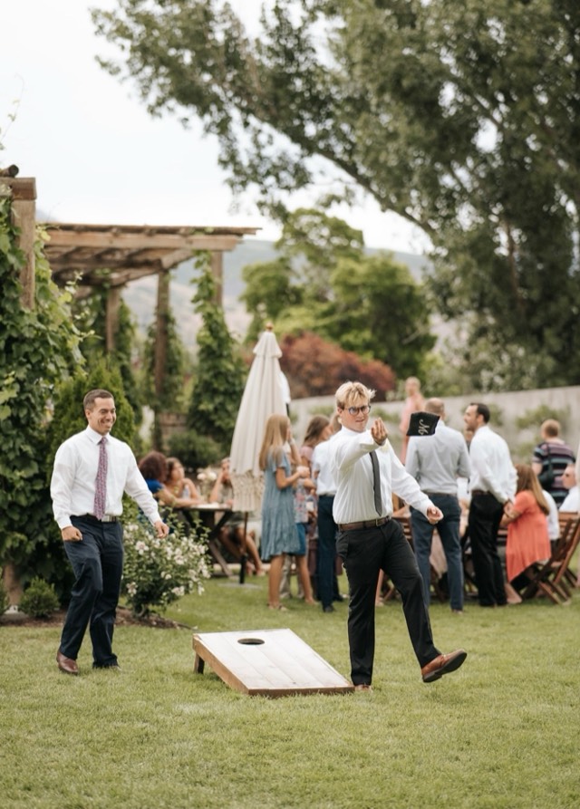 Minimalist luxury wedding portrait — couple in refined formal attire in a soft natural setting, image 7 of 14 — Lux Events by Michelle